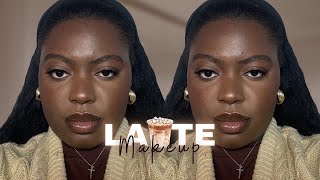 VIRAL LATTE MAKEUP TREND⎜Fall makeup tutorial 2024 ⎜Brown skin friendly