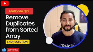 Remove Duplicates Stack Interviews | Leetcode Q27
