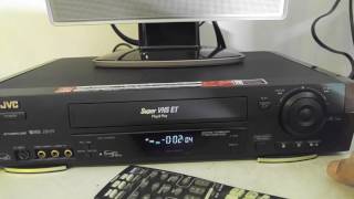 Vintage JVC HR-S7900U Video Cassette VHS Player/Recorder Demo