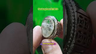 Cincin Batu Akik Kecubung Emas A3#gemstones #kecubung #amethyst #lavender #manakara #crystals #agate