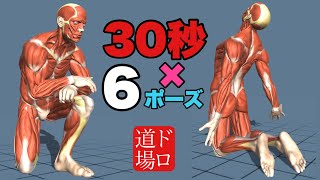 30秒ドローイング×6ポーズ