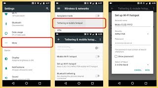 How to setup Android Tethering Mobile Hotspot WiFi Bluetooth