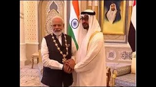 PM Modi honoured with UAE's highest civilian award "Order Of Zayed"