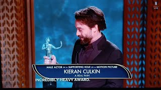 Kieran Culkin wins Best Supporting Actor at the 31st SAG Awards