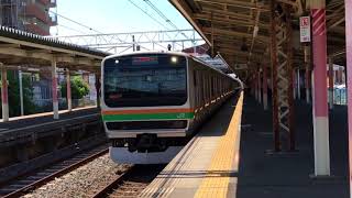 JR高崎線  熱海行き  吹上駅到着  2018.6.4