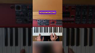 How to Reharmonize C - Am              #reharmonization #piano #chordprogression