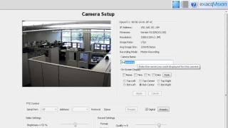 Camera Setup Page - exacqVision Online Training Series