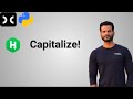 Capitalize! [HackerRank] | Python | Capitalize() in Python | Python for Beginner