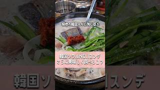 【韓国リアルグルメ】韓国ソウルNo.1スンデ さらに美味しく食べるコツ #韓国グルメ #韓国旅行 #shorts #韓国ローカルグルメ