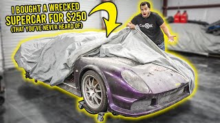 I Bought A DESTROYED Supercar For $250 (That You've Never Heard Of)