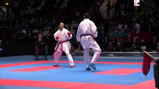 Stefan Pokorny vs Yves Martial Tadissi. Bronze medal fight. 49th European Karate Championships