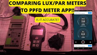 Comparing LUX/PAR meters to the PPFD Meter App on the S22 Ultra | Is the PPFD Meter app accurate?