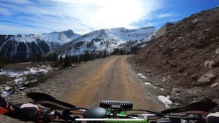 Take a ride with dad up Ophir Pass, Colorado.