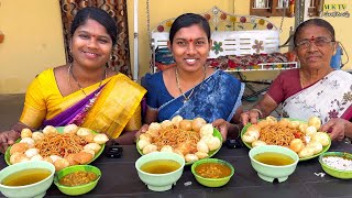 పానిపూరి చికెన్ నూడిల్స్ తిండి పోటి || Eating Challange || Thindi Poti#MKTV పలకరింపు