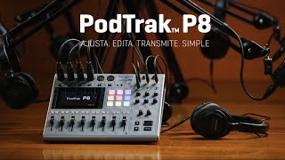 Zoom PodTrak™ P8 El nuevo grabador de Podcast de 8 entradas