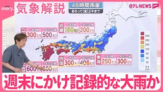 【木原さん解説】週末にかけ記録的な大雨か  台風10号  最大瞬間風速70メートルの予想も…人が歩くとどうなる？