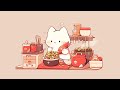 Sweet music & cute cat 🎶 Lofi ambient music ✍️ Chillhop Radio Beat