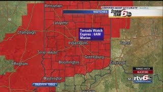 Tornado watch for central Indiana