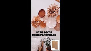 home decor  tutorial using paper bags | How to | Craft Ideas | Crafty Boutique