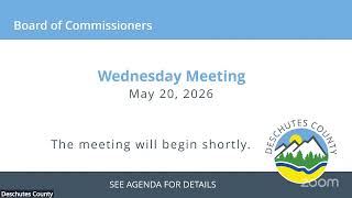 05/20/2026 - Board of County Commissioners Wednesday Meeting