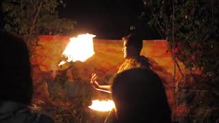 Samoan Siva Afi - Fire Dancers in Apia, Samoa