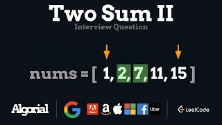 Two Sum II - leetcode 167 - Two pointers Solution