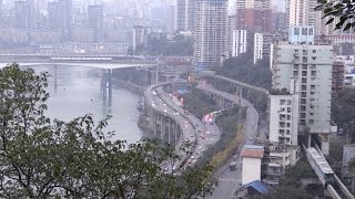 Chongqing Monorail Line 2 Time-lapse 重庆轨道交通（单轨）2号线