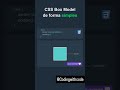 Css Box Model #css #boxmodel #html