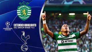 Sporting CP vs. Tottenham: Extended Highlights | UCL Group Stage MD 2 | CBS Sports Golazo