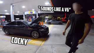 COCKY BMW owner called out my Challenger SRT 392...