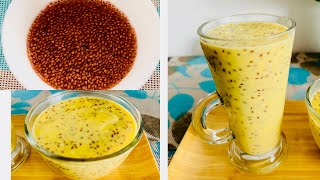 Habba Al hamra winter drink| halim seed and custard drink |middle east health drink for winter