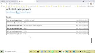 CS50W Web Programming with Python and JavaScript: Project 3 "Mail"