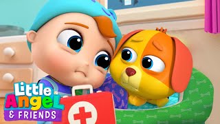 Bingo is Sick | Little Angel And Friends Fun Educational Songs