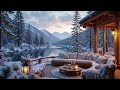 relax in a wooden lakeside porch 🎻lakeside sunset with soothing piano music