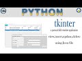 Use Python CRUD TKinter Multi-Window GUI Application to manage JSON data.