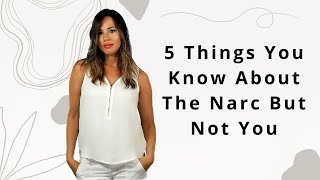 5 Things You Know About The Narcissist But Not About YOURSELF