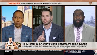Stephen A Smith Says JJ Redick & Kendrick Perkins Argument Over MVP Voters Went Too Far
