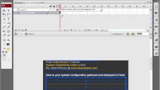 System Capabilities Class Tutorial - Flash AS3
