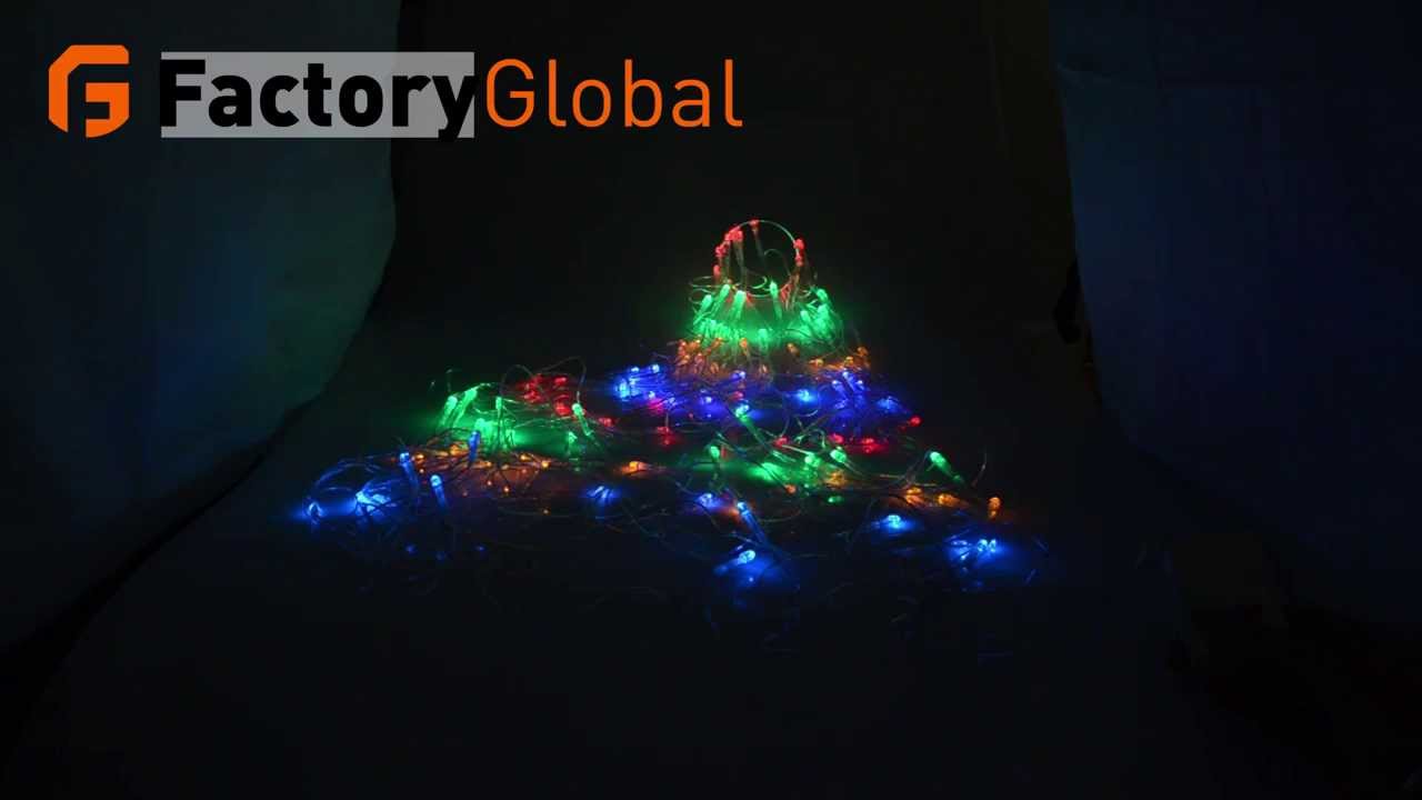 110V Colorful RGB LED Net Light With 120 Led Christmas Light Party ...