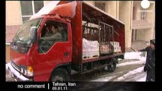 Heavy snowfall in Iran