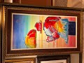 Short Video of the Parkwest Art Gallery on the Sky Princess showcasing Peter Max, Goddard and Kre8