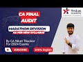 CA Final Audit | Marathon Revision | Part 1 | New Syllabus | CA Niket Thacker