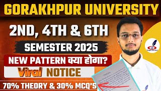 70% Theory \u0026 30% MCQ'S होगा DDU Semester Exam Pattern?🤯 | DDU Semester Exam Pattern 2025 | UG \u0026 PG