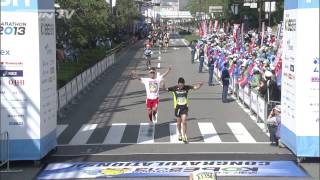 【神戸マラソン2013】フィニッシュ地点映像(3時間00分-3時間20分)