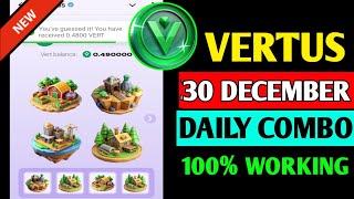 Vertus Combo 30 December | Vertus Daily Combo | Vertus today Combo | 30 December Vertus Combo Cards