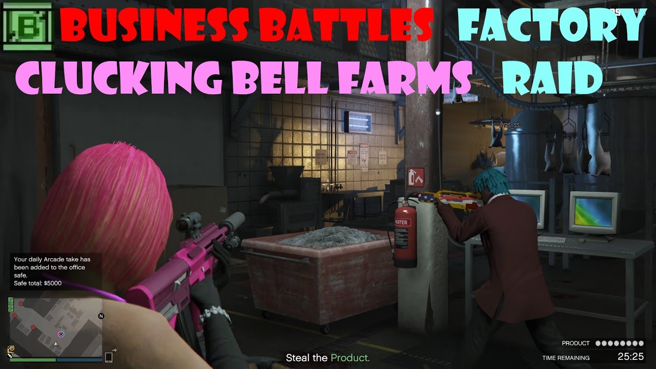 Business Battles: Factory Raid - Clucking Bell Farms | GTA Online - YouTube