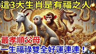 有福之人！師父說：這3大生肖最孝順父母，一生福祿雙全，好運連連！