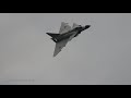 4kᵁᴴᴰ thundering display saab ajs 37 viggen swedish air force historic flight @ nato days 2021