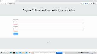 Angular Reactive Form with Dynamic Fields