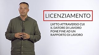 L'esperto risponde. IL LICENZIAMENTO